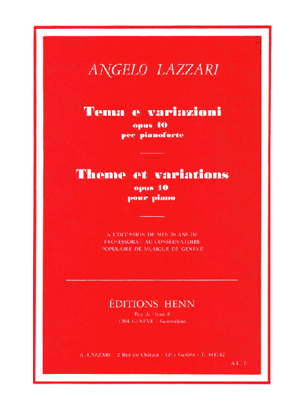 AL06 - Theme et Variations - Opus 10