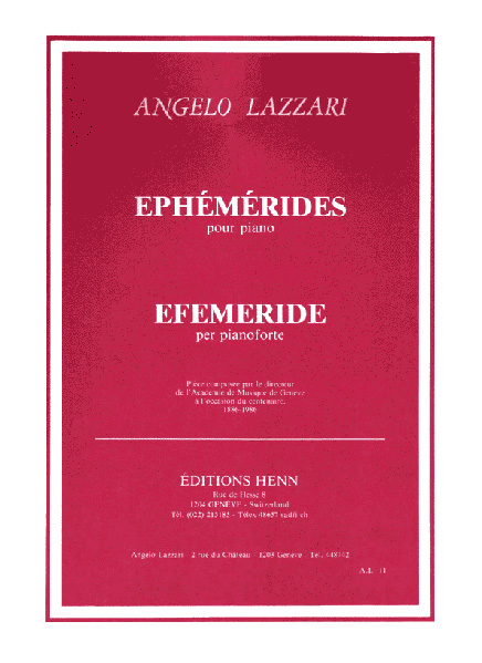 AL11 - Ephémérides
